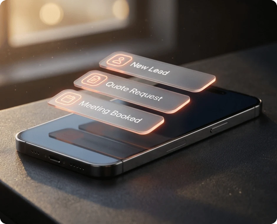 Client testimonials showcase image